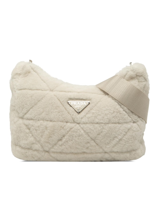 Pre-Loved by Azura Reborn - Pre-Loved Quilted Shearling Padded Crossbody