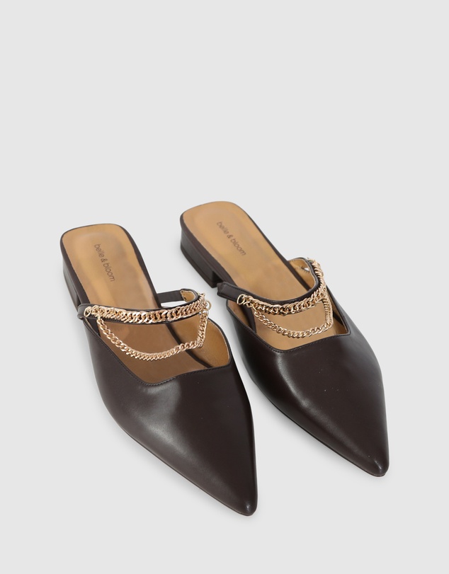 Belle & Bloom - On The Go Leather Flat