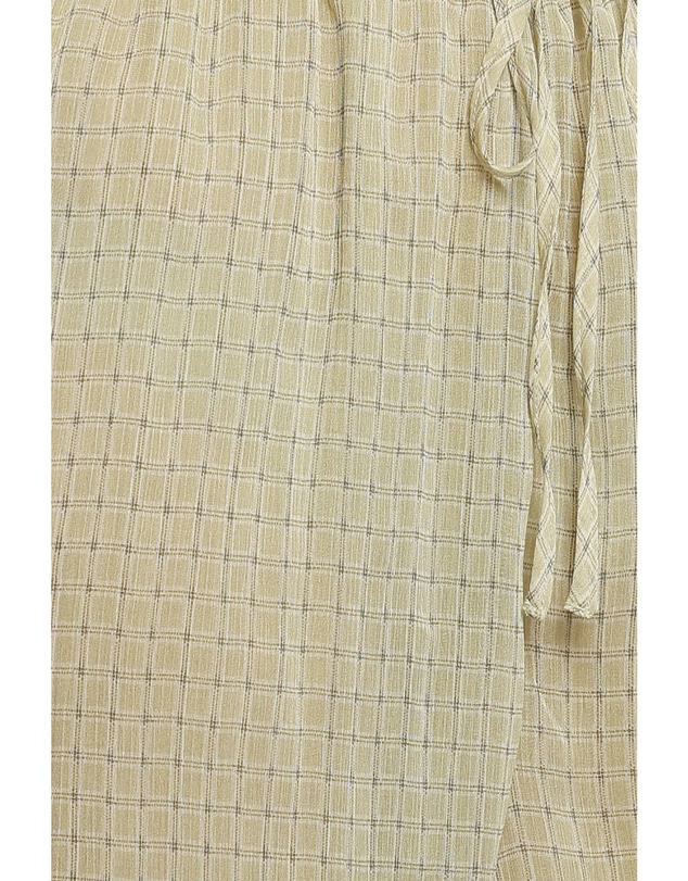 Petal & Pup - Gina Chiffon Tie Pants - Green Geometric