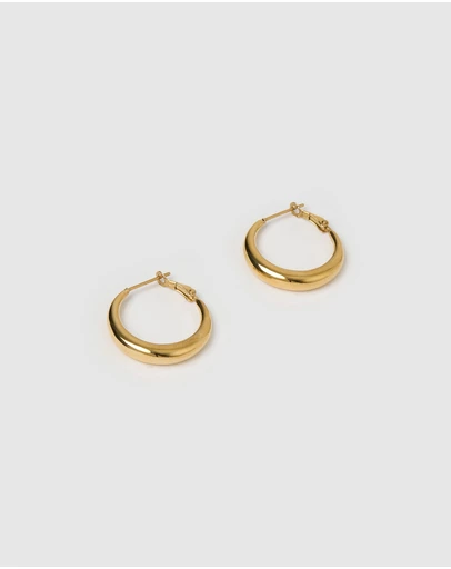 Arms Of Eve - Riley Gold Hoop Earrings - Small