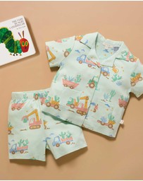Purebaby - Button Up Sleep Pyjama Set -Kids-Babies