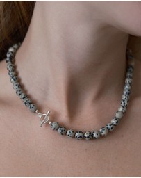 JUJU & CO - Dalmatian Jasper Stone Necklace