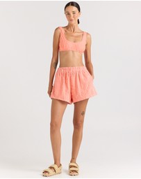 Poolside Paradiso - Mai Tai Short - Coral