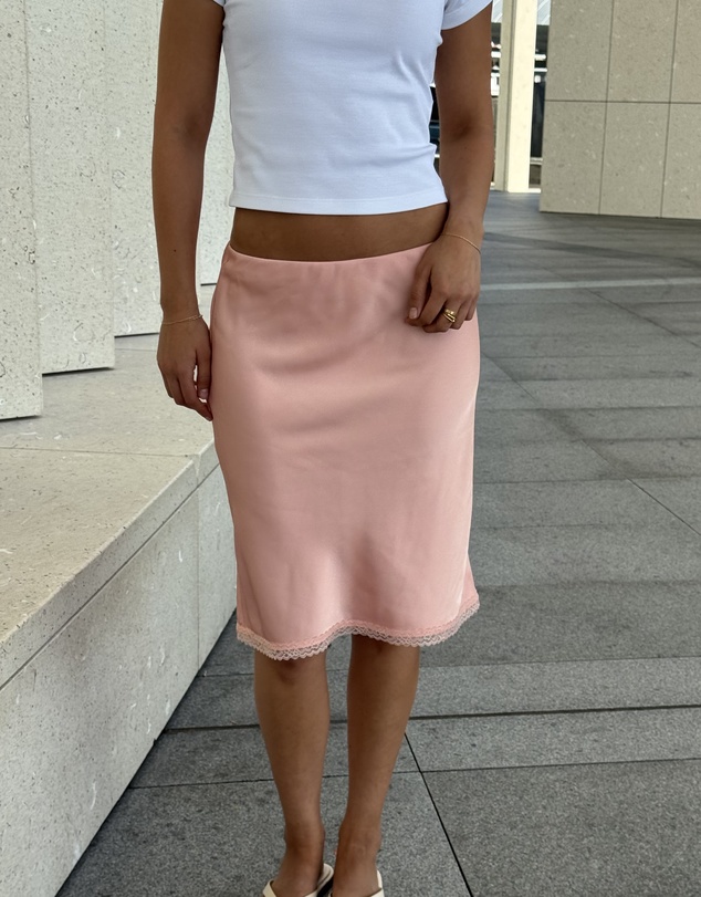 Dazie - Alice Satin Midi Skirt