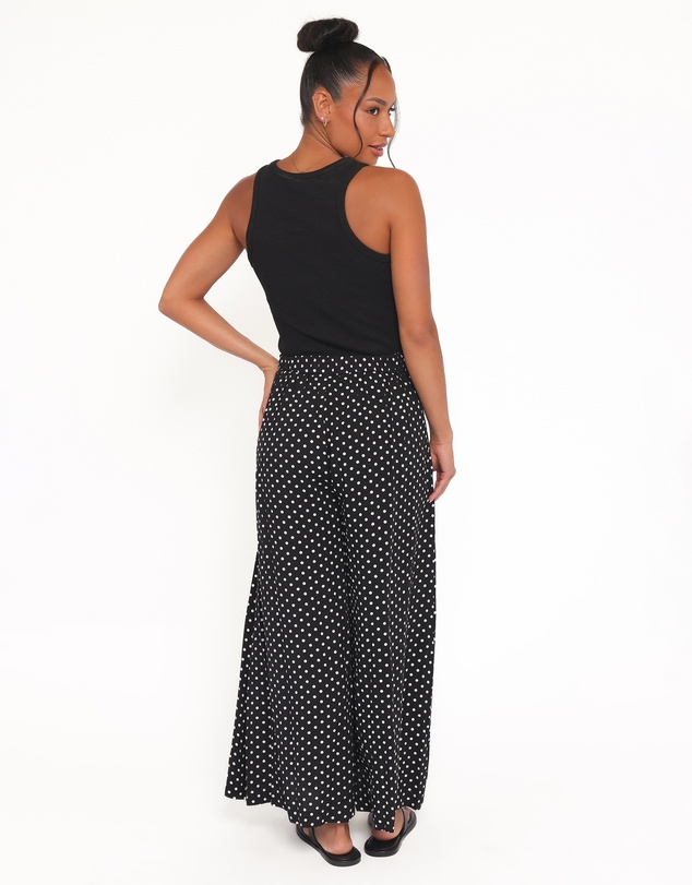 Petal & Pup - Neveah Pant - Black Polka Dot