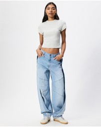 adidas Originals - Adilenium 5.0 Banana Overlay Denim Pants