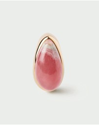 PDPAOLA - Rhodochrosite Luna Stamp Ring