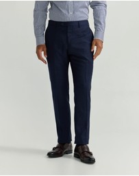 Oxford - Auden Wool Checked Suit Trouser