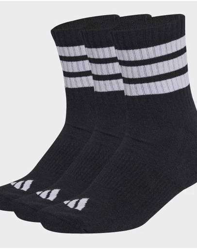 adidas Performance - 3 STRIPES CUSHIONED SPORTSWEAR MID CUT SOCKS 3 PAIR PACK Unisex