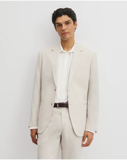 Country Road - Regular Fit Linen Twill Jacket