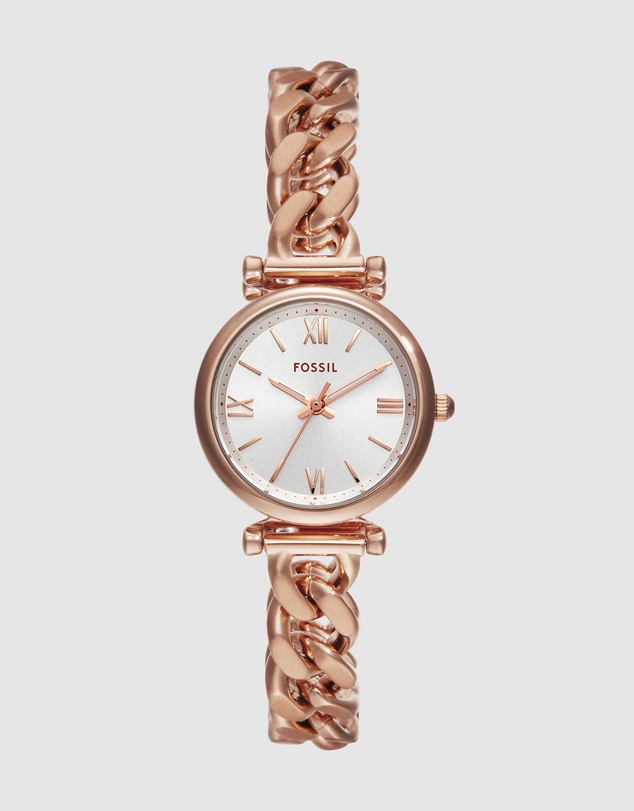 Fossil - Carlie Rose Gold Tone Analogue Watch