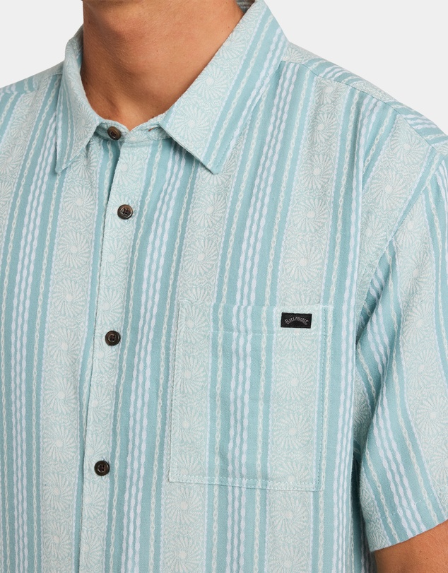Billabong - Mens Sundays Jacquard Short Sleeve Shirt