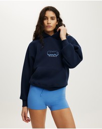 Cotton On Body Active - Plush Premium Graphic Raglan Hoodie