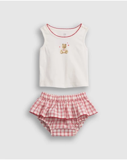 GAP - K2W SL Tank Woven Skort Set - Babies