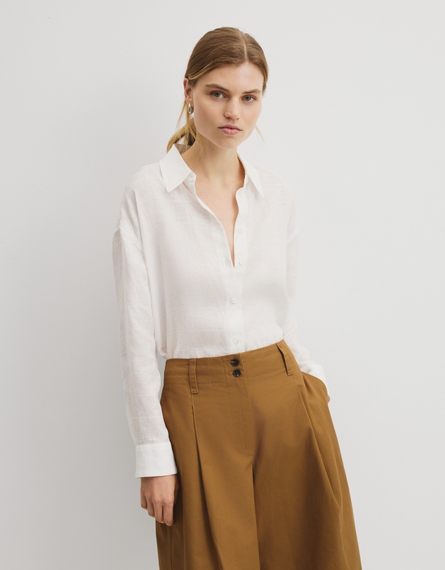 Country Road - Relaxed Long Sleeve Linen Shirt