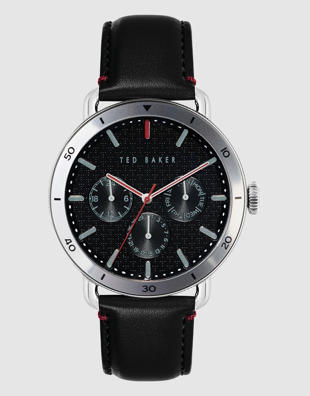 Ted Baker - Margarit 46mm Black Leather Watch