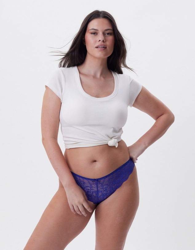 Bras N Things - Romance Brazilian Knicker - Dark Blue