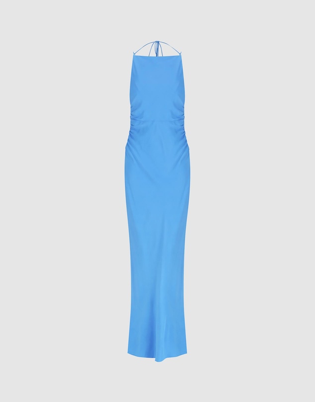 Shona Joy - Pierce High Neck Ruched Maxi Dress