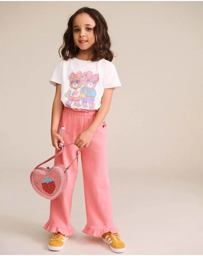 Huxbaby - Strawberry Sequin Heart Bag