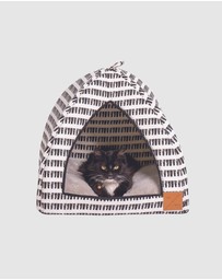Mog & Bone - Cat Igloo - Black Mosaic Print