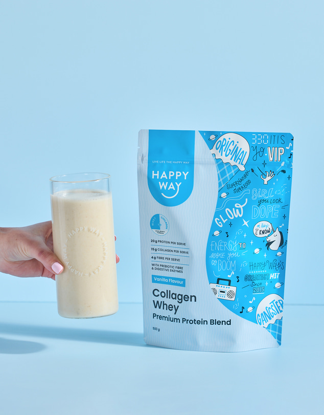 Happy Way - Vanilla Collagen Whey Protein Powder