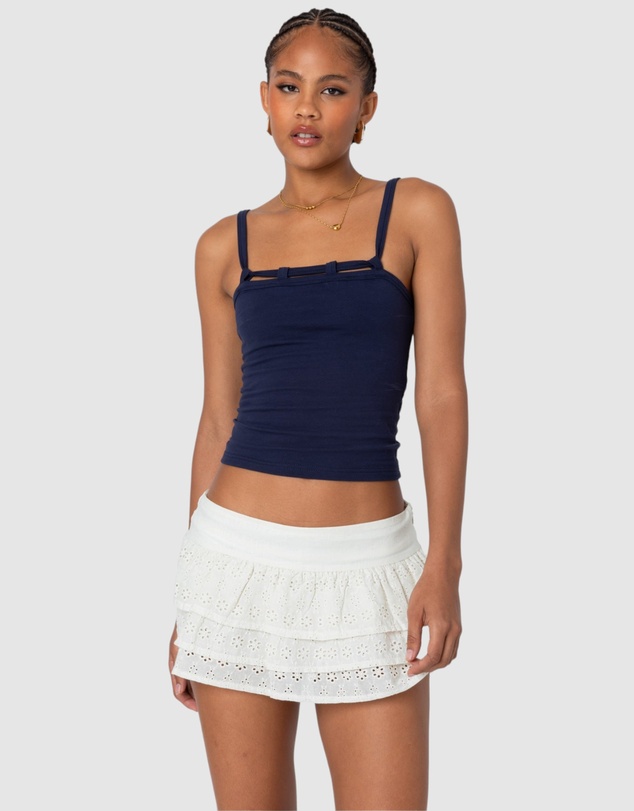 EDIKTED - Looped Neckline Tank Top