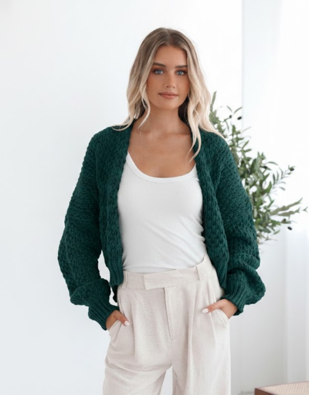 Esther & Co - Dorine Cardigan - Teal