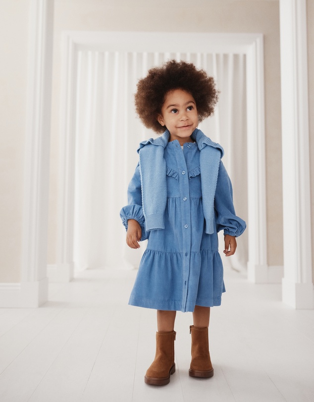 Country Road - Organically Grown Cotton Long Sleeve Corduroy Dress