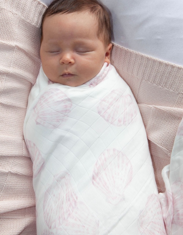 Anchor & Arrow - Sea Shell Bamboo Swaddle