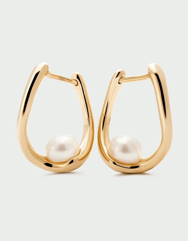 PDPAOLA - Pearl Aura Hoops
