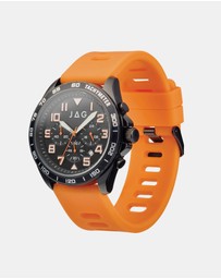 Jag - Beachport Mens Black Dial 46mm Orange Watch