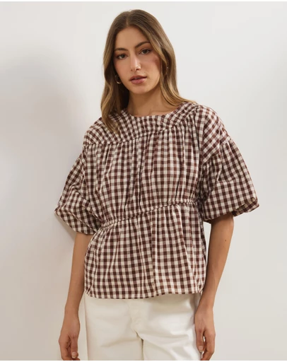Atmos&Here - Cressida Smock Top
