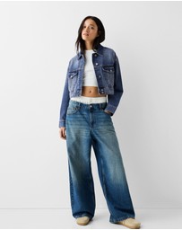 Bershka - Cropped Denim Jacket