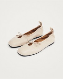 Alohas - Rosalind Leather Ballet Flats - Women's