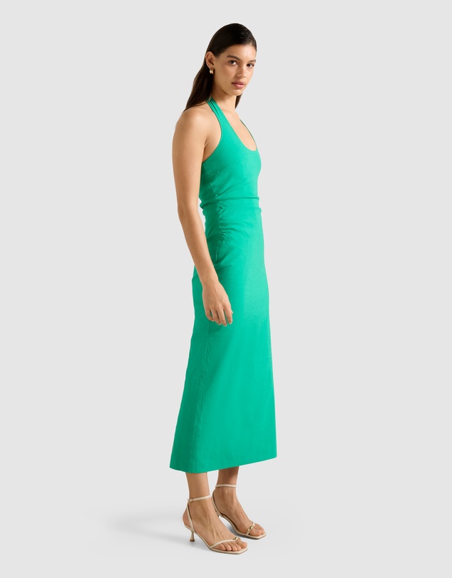 Forever New - Esmee U-Neck Stretch Linen Midi Dress