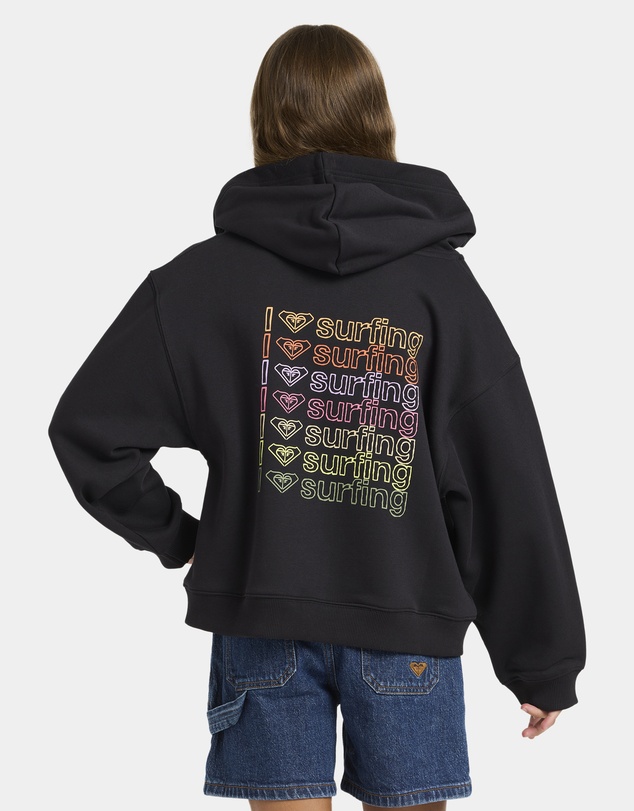 Roxy - Girls 4 to 16 Midnight Hike Brushed Zip Up Hoodie