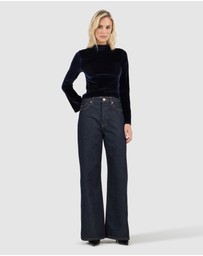 Rolla's - Cameo Long Sleeve Top Velvet