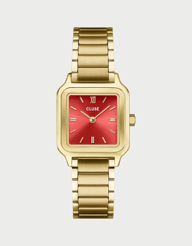Cluse - CLUSE Gracieuse Petite Watermelon Pink/Gold Link Watch