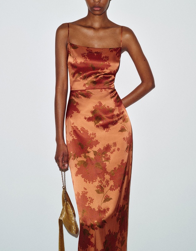 Reformation - Frankie Silk Dress
