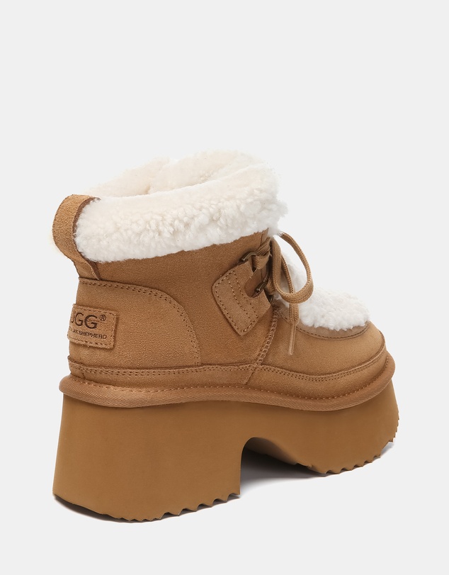 EVERAU - Australian Shepherd Ugg Bumpy Cow Suede Upper Fashion Boots