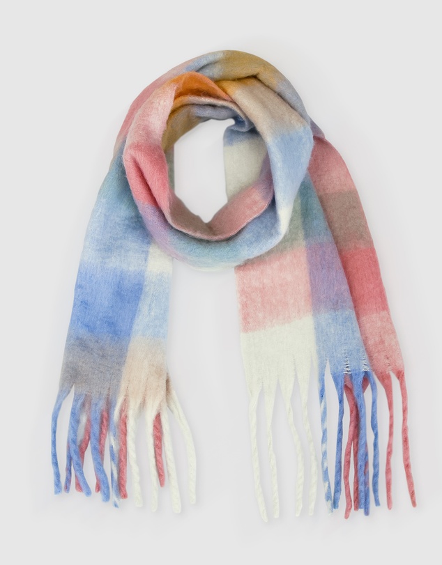 Belle & Bloom - Vail Checkered Scarf - Candy