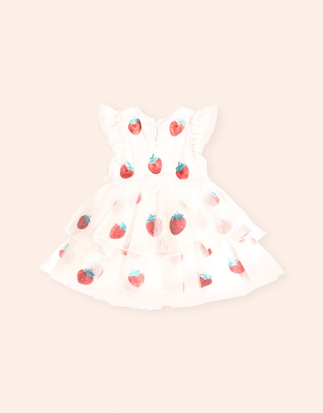 Huxbaby - Sequin Strawberry Tulle Dress