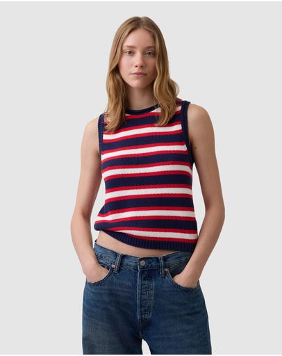 Blue & Red Stripe