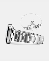 Friendie - Stainless Steel Link Bracelet Band - The Sydney - Apple Watch Compatible
