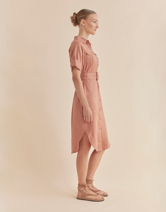 Amelius - Provence Linen Shirt Dress