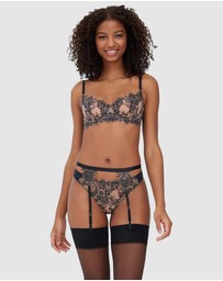 Skarlett Blue - Entice Wired Sheer Lace Balconette Bra