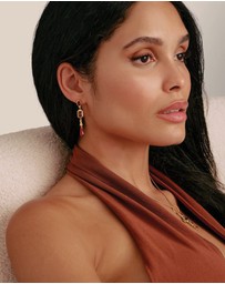 THOMAS SABO - THOMAS SABO Elyndra Earrings with Red Stones