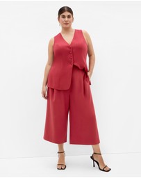 City Chic - Plus Size Tori Vest - sienna