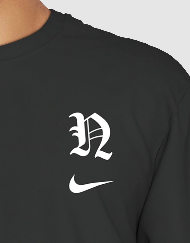 Nike - Gothic Letter Long Sleeve Hydroguard Top