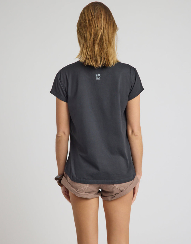 ONE TEASPOON - Love Street Classic Tee - Stone Wash Black